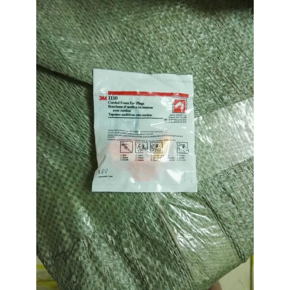 COMBO 10 ĐÔI NÚT BỊT TAI CHỐNG ỒN 3M 1110