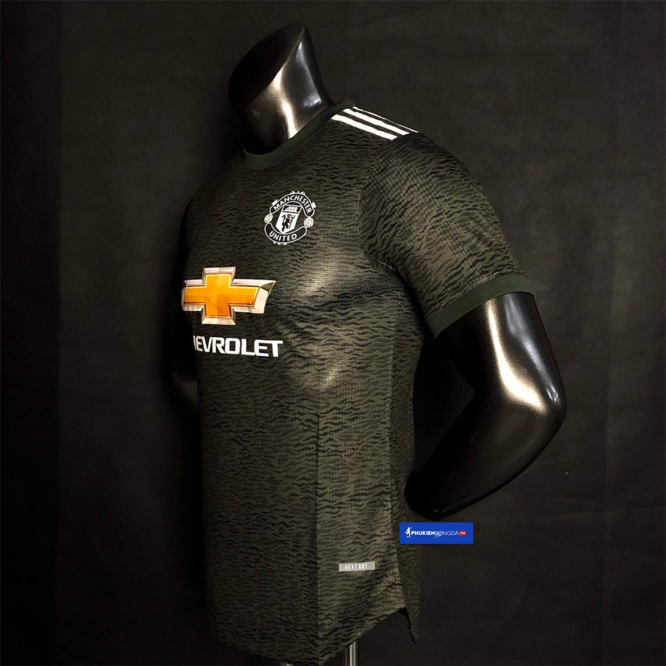 Áo Manchester United rêu đen sân khách 2020-2021, áo MU sân khách 2021 rêu đen ❝Thái Lan❞