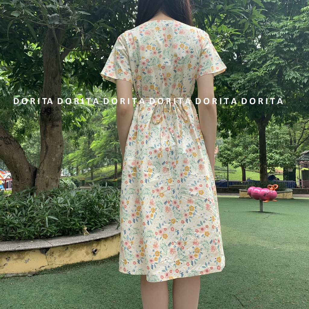 Váy babydoll hoa nhí dáng dài - Đầm babydoll đầm hoa nhí 98 - Dorita Boutiqua | BigBuy360 - bigbuy360.vn