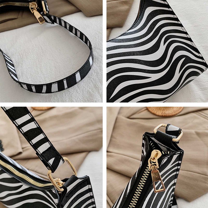 YGT Retro Leather Women Shoulder Bag Animal Pattern Totes Travel Daily Handbags