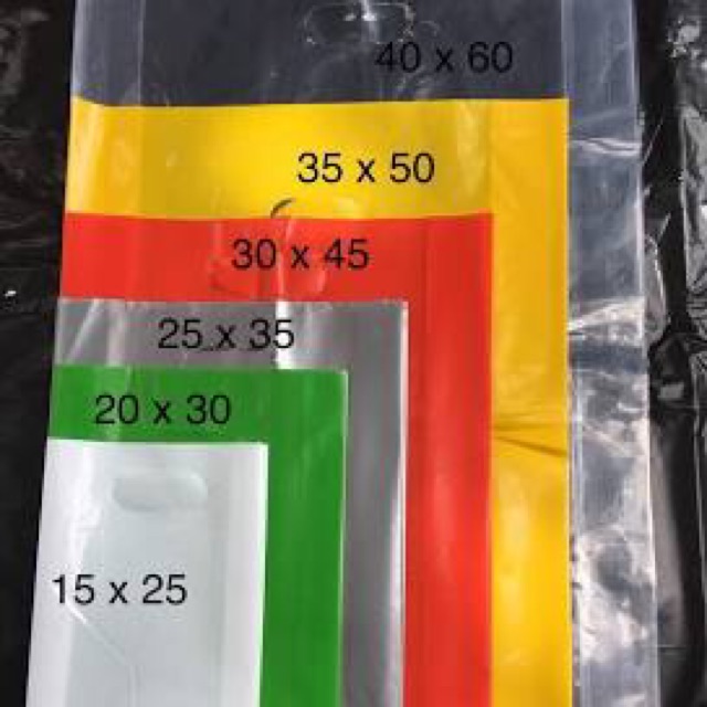 1 kg Túi PE Màu-trong   (in theo yêu cầu )