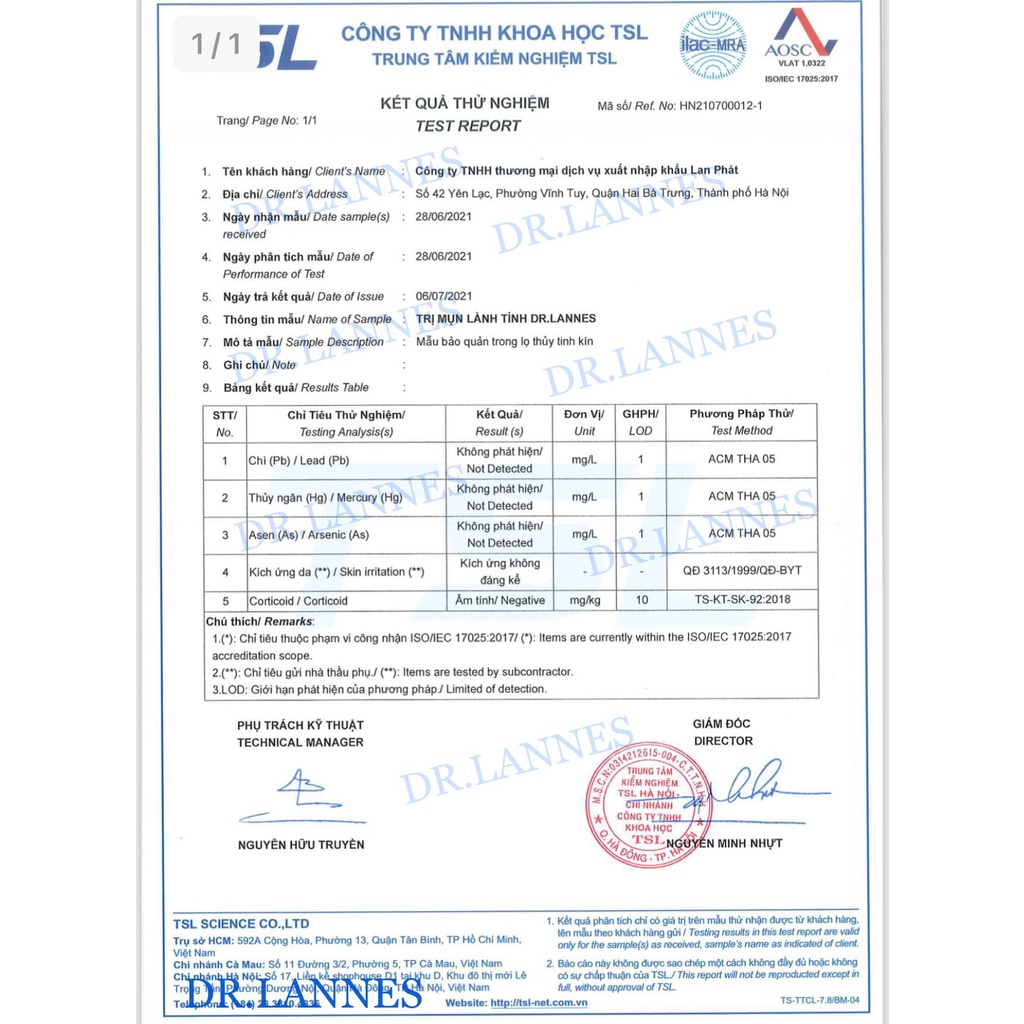 Serum Mụn - Tinh Chất Lành Tính Dr.Lannes (Tặng cây nặn mụn) | BigBuy360 - bigbuy360.vn