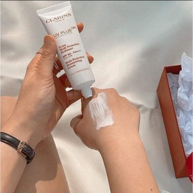 Kem chống nắng Clarins Rosy Glow 50ml mẫu mới