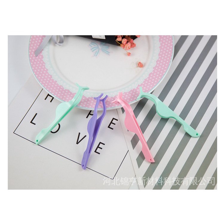 Nhíp Kẹp Lông Mi Giả Bằng Nhựa Chuyên Dụng Cho Trang Điểm Nghệ Thuật