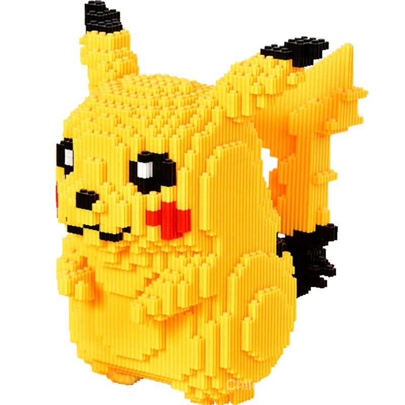 Lego Đồ Chơi Lắp Ráp Hình Pikachu Ba Chiều Cho Người Lớn Và Trẻ Em