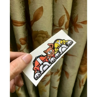 Tem stickers chó Bulldog Valentino Rossi 46 chuẩn đẹp