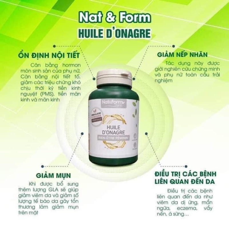 [Hàng Pháp] Tinh dầu hoa anh thảo Nat&Form | Thế Giới Skin Care