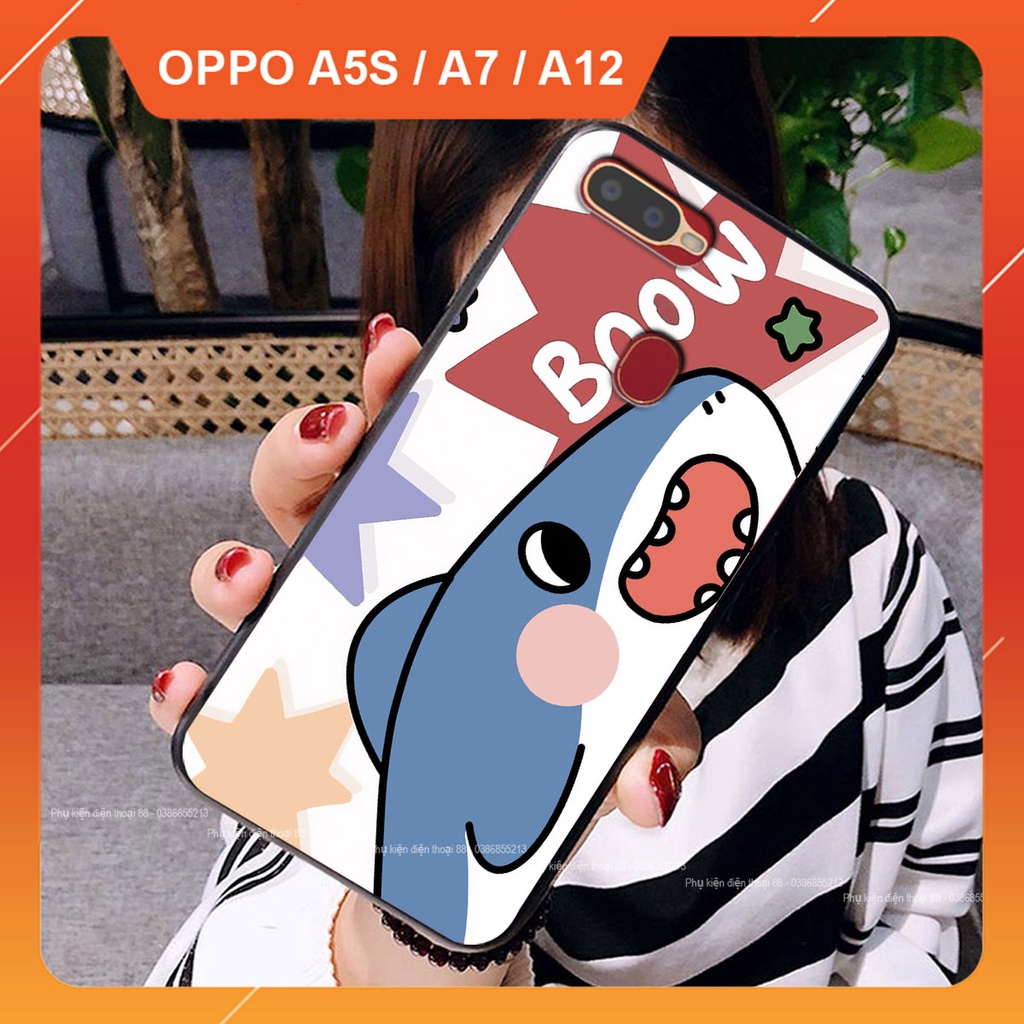 Ốp lưng Oppo A5s / A7 / A12 hình 3D trà sữa, bò sữa, cá mập - Đáng yêu, dễ thương - Chất lượng - Cao Cấp