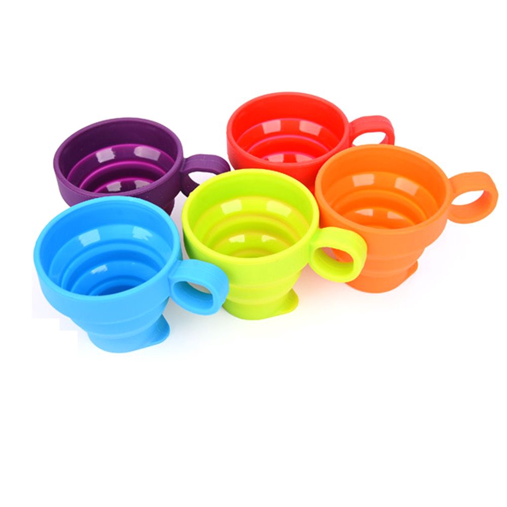 Cốc nước silicone thu gọn được nhỏ gọn tiện lợi dành cho du lịch dã ngoại hoạt động ngoài trời