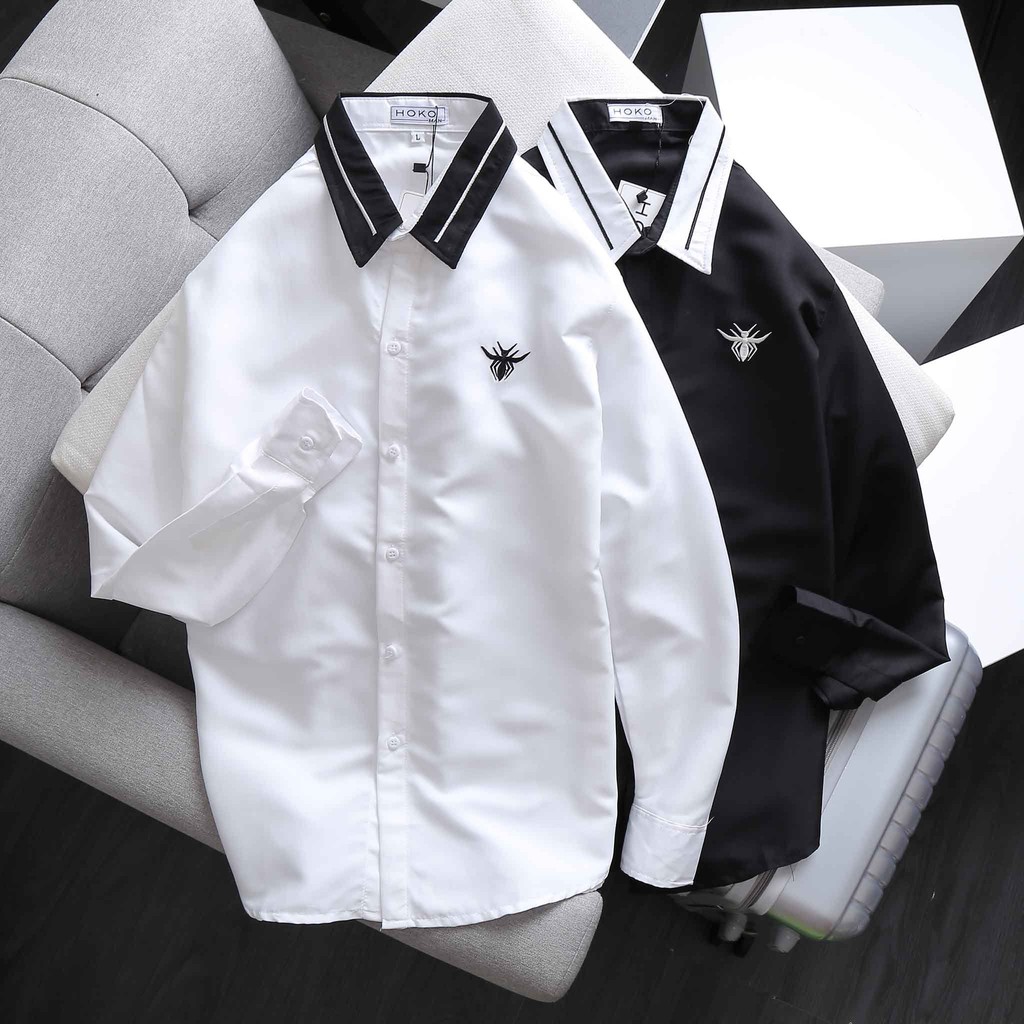 Áo sơ mi Nam Nữ ⚡FREE SHIP⚡ Áo sơ mi tay dài Dior thêu