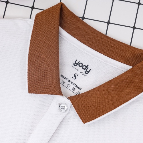 Áo thun polo nữ YODY phông tay ngắn, chất vải cotton cafe mềm mịn, thoáng mát APN3700