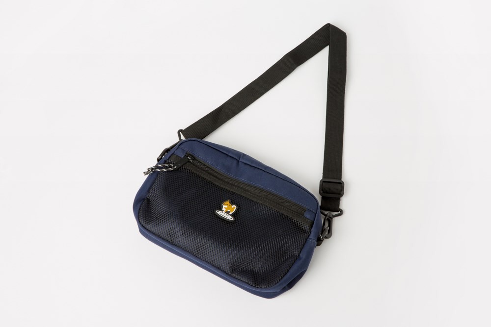 Túi Đeo Chéo ARTBOX Hàn Quốc Màu Xanh Biển Đậm Hình Chú Chó Shiba Dễ Thương