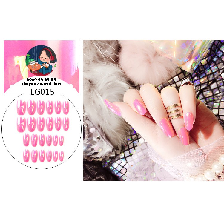 Móng Giả - Nail Phản Quang [Sẵn Keo - Đóng Hộp 24 Mẫu Đủ Size]