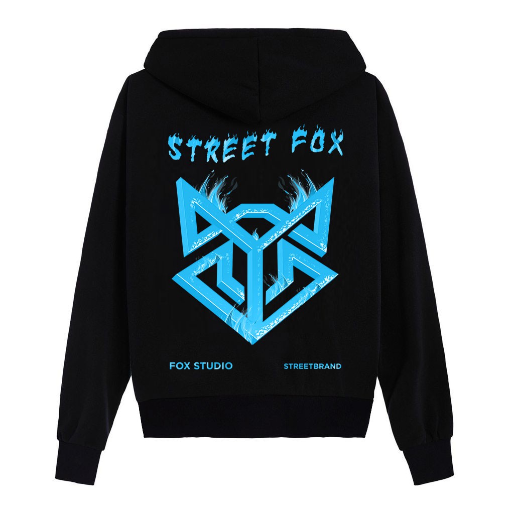 ÁO HOODIE STREET FOX FIRE ĐEN HD02