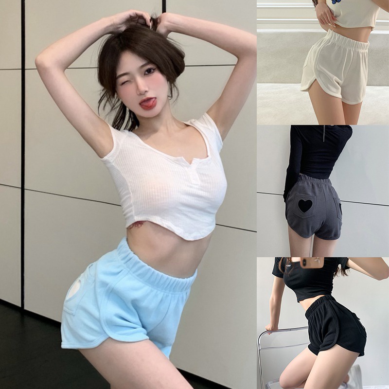 Quần Short Thể Thao Lưng Thun Co Giãn Dành Cho Nữ