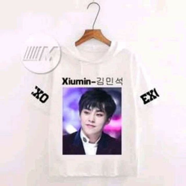 Áo hoodie ngắn tay EXO - có in theo yêu cầu