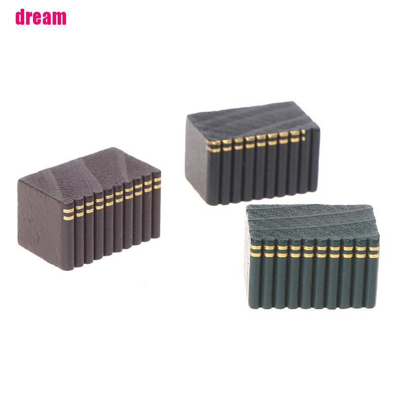 Mô Hình Sách Gỗ Chất Lượng Cao Trang Trí Nhà Búp Bê Tỉ Lệ 1: