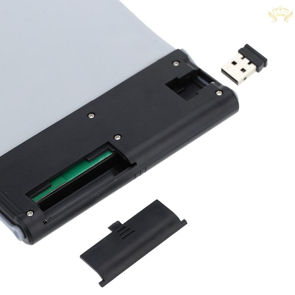 Bàn phím silicon kết nối không dây 2.4 linh hoạt cổng USB tiện dụng cho PC laptop máy tính bảng