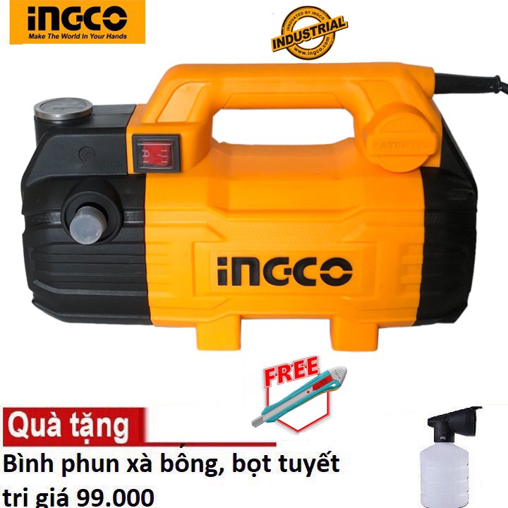 MÁY XỊT RỮA XE ÁP LỰC CAO INGCO 1500W ( MOTOR TỪ ) HPWR15028