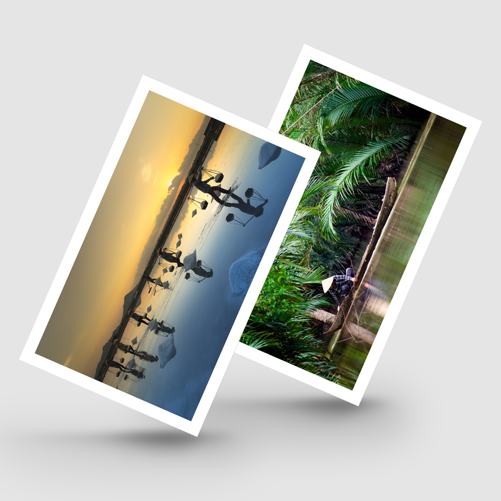 Postcard, Thiệp trang trí, quà tặng lựu niệm chủ đề  Việt Nam - P5, Tặng kèm bì thư giấy Kraft