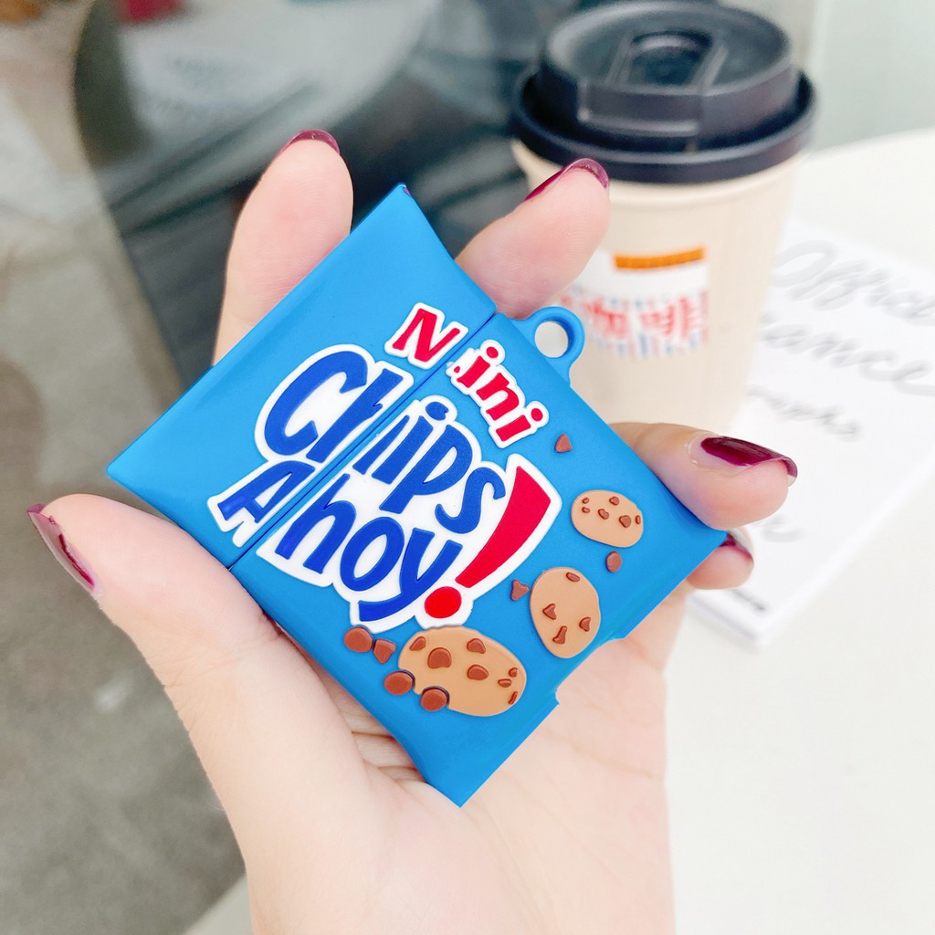 airpods pro case mini chips ahoy airpods case anti-drop airpods 1 2 pro wireless bluetooth headsets protective cover