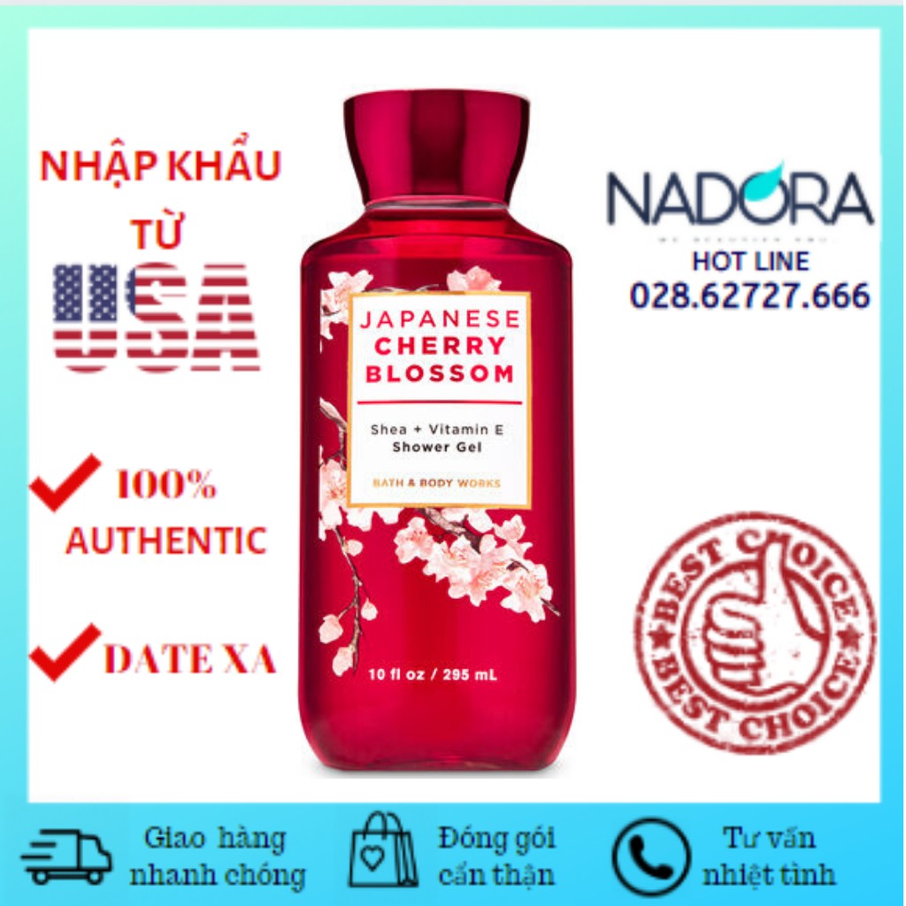 Sữa Tắm Toàn Thân Bath And Body Works - Japanese Cherry Blossom Shower Gel