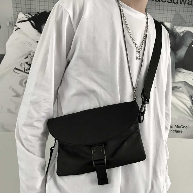 12784 personality hip hop Korean version of men and women shoulder bag Messenger bag