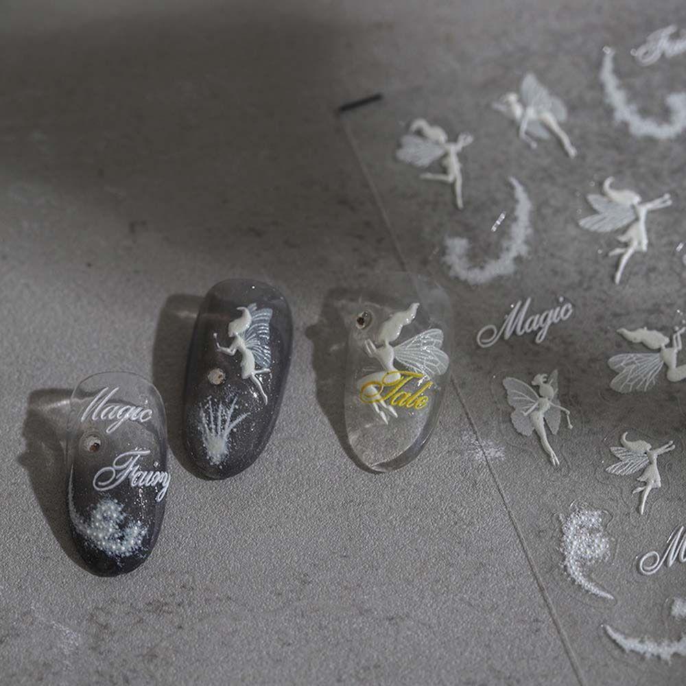 OCEANMAP Miếng Dán Trang Trí Móng Tay Hình Bướm Xinh Xắn