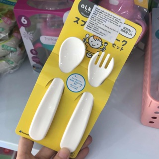 [RẺ VÔ ĐỊCH] Bộ thìa dĩa Alku Nhật cho bé