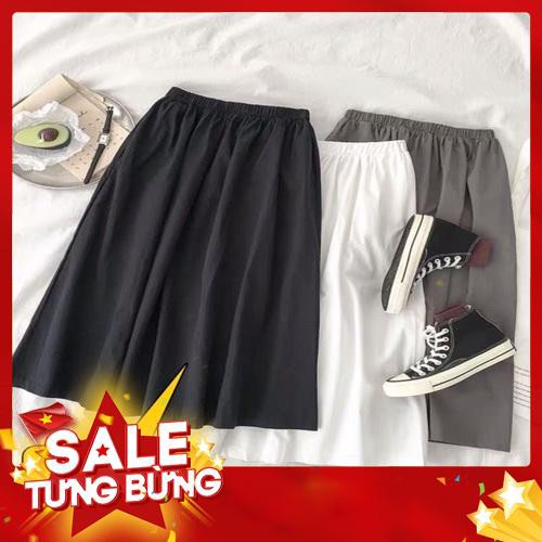 Chân váy Ulzzang phong cách Hàn Quốc dài qua gối. (Có ảnh thật) -Hàng nhập khẩu | BigBuy360 - bigbuy360.vn