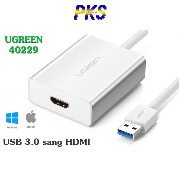 Cáp chuyển USB 3.0 sang HDMI tốc độ cao Ugreen 40229