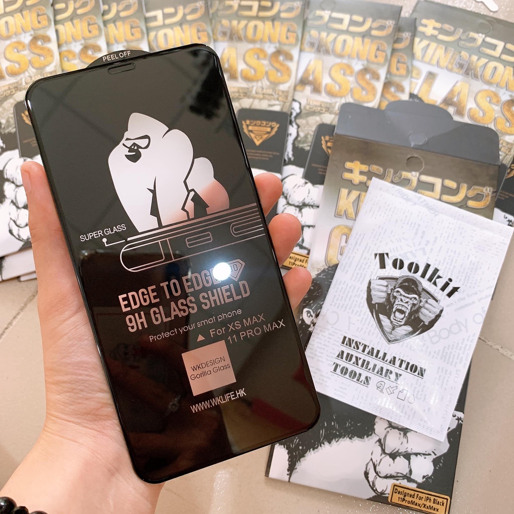 Kính Cường Lực KingKong full màn cho ip 7/8/plus/x/xr/xs/xsmax/11/12/13/14/15/pro/promax