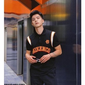 Áo Polo MIKENCO , Áo Polo MIKENCO họa tiết sọc nách đủ size chất mát thấm hút mồ hôi