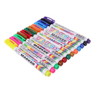 12 Colors Whiteboard Marker  Toxic Mark Sign Fine Nib Set Supply