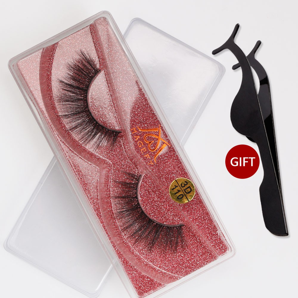 3D Lông mi giả 1 cặp+nhíp gắp mi/Tổng hợp lông mi giả cao cấp，lông mi mềm sợi tơi, có độ cong sẵn/ lông mi giả kiểu dáng 3D có thể tái sử dụng MAGEFY