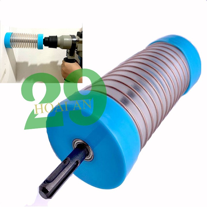 Chống Bụi Cho Khoan Loại Ống Đàn Hồi Cao Cấp Tặng Găng Tay Bảo Hộ