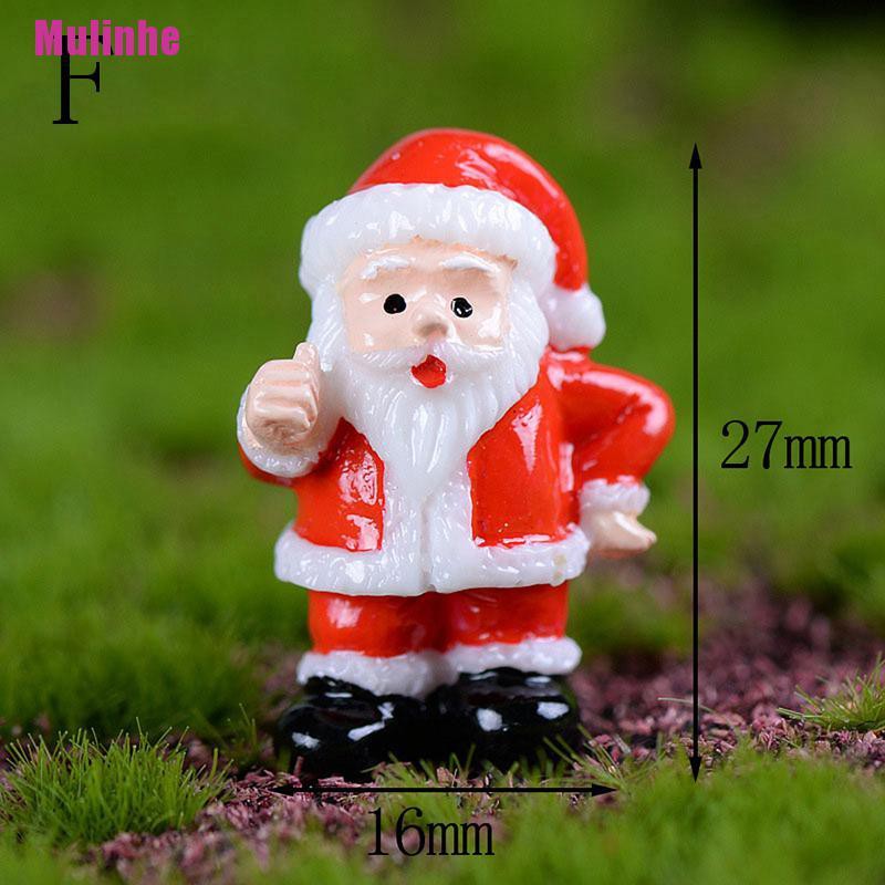 Mô hình ông già noel/ người tuyết mini dành cho trang trí tiểu cảnh sân vườn Giáng Sinh