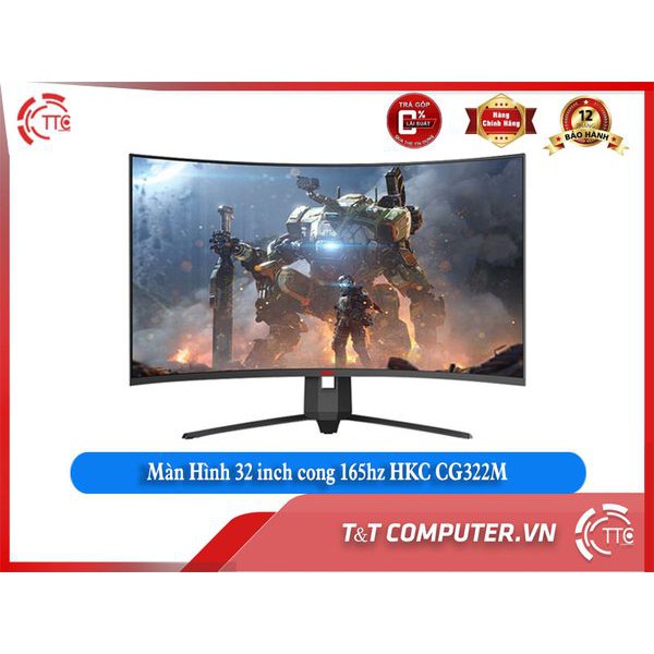 Màn hình Gaming 32Inch cong - Full Viền 165Hz - Mới HKC CG32 - BH 2 năm