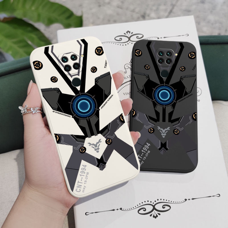 Ốp Điện Thoại Cảm Giác Chạm Thoải Mái Phong Cách Mech Cho Xiaomi Redmi Note 9 8 7 Pro Max 9Pro 9S 9T