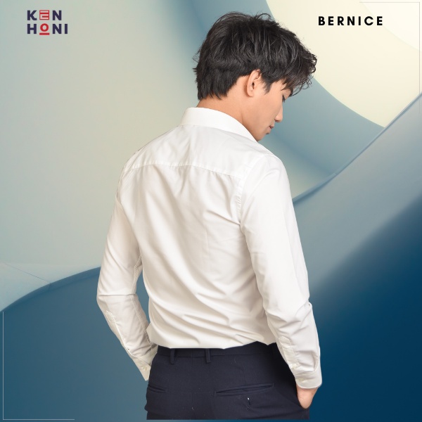 Áo Sơ Mi Trắng Nam Dài Tay Công Sở Form Hàn Không Nhăn KenHoni