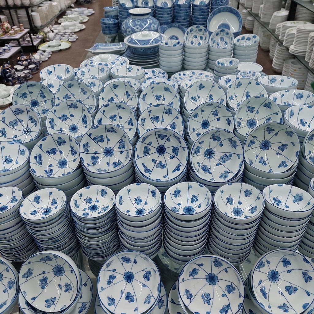 Bát ăn cơm Bát tràng, Bát con nhiều mẫu mã theo Bộ mặt trời hoặc họa tiết riêng: kích thước tiêu chuẩn đk 10.5