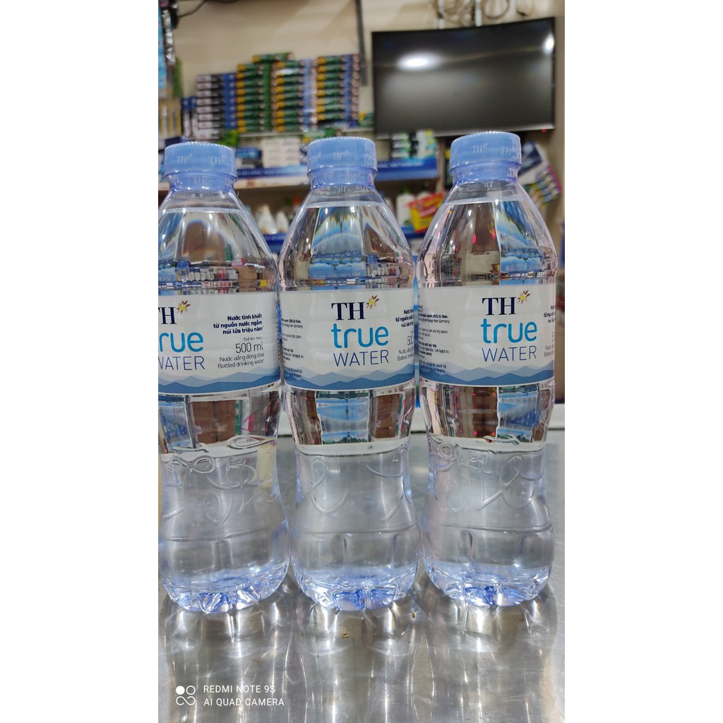 Thùng 24 chai nước uống tinh khiết TH True Water 500ml
