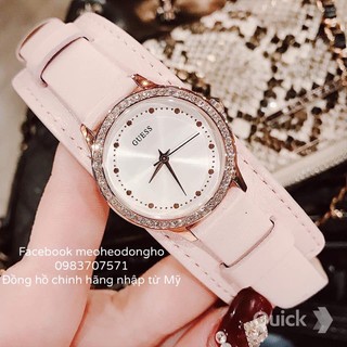 (Auth) ĐỒNG HỒ NỮ GUESS CASUAL PINK CUFF