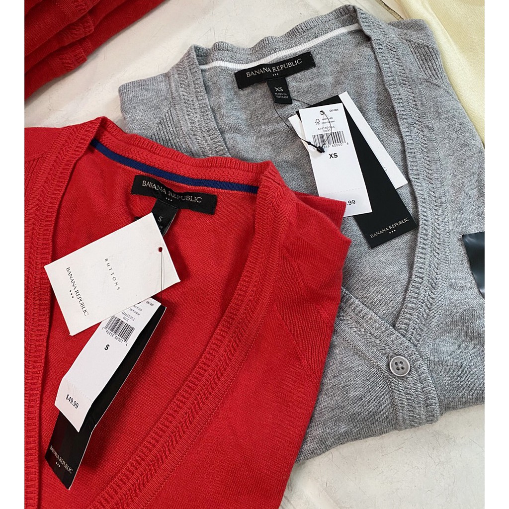 *Size: XXS, XS, S, M .Áo khoác len cardigan Banana Republic nữ. Hàng XK, made in vietnam chuẩn x