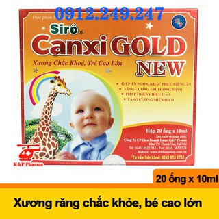 ✅ (CHÍNH HÃNG) Siro Canxi Gold New G&P France – Giúp bé ăn ngon miệng, phát triển chiều cao, tăng hấp thu dưỡng chất