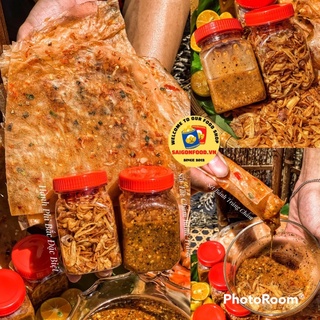 Set Bánh Tráng Chấm 400G - Bánh Tráng Dẻo Tôm Loại 1, Hành Phi Ko Pha Giòn Tan & Nước Chấm Thần Thánh