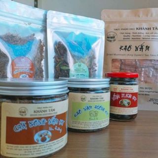Combo khô nấm đùi gà+nấm đùi gà rim thuần chay
