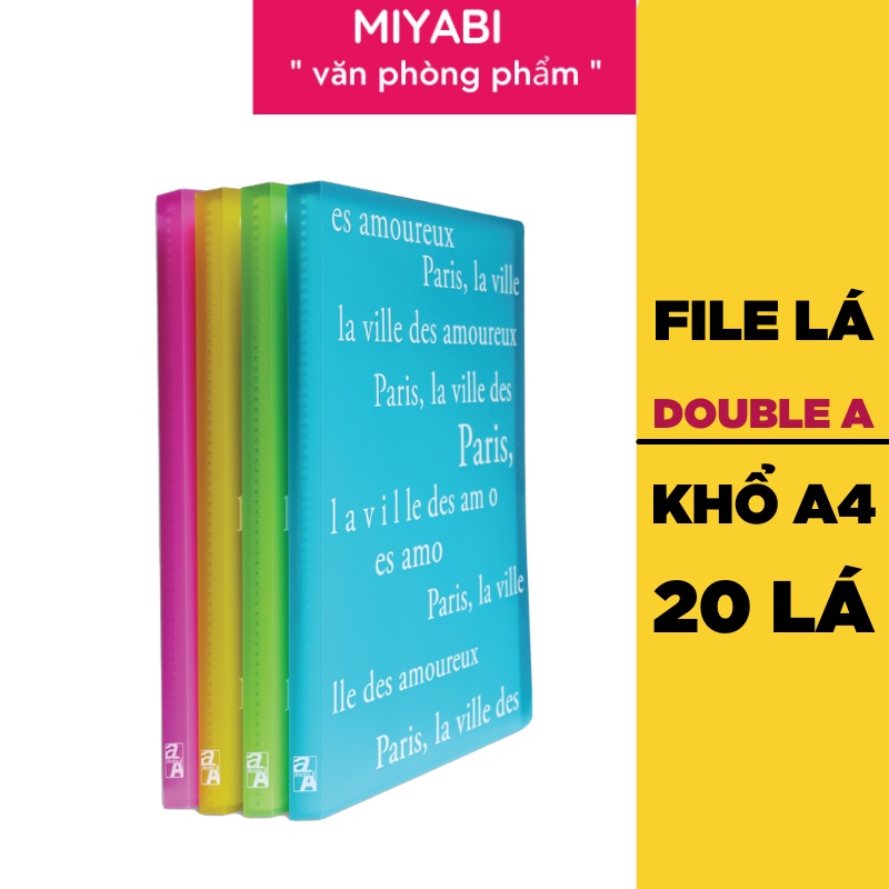 File đựng tài liệu 20 Lá Double A Paris La ville