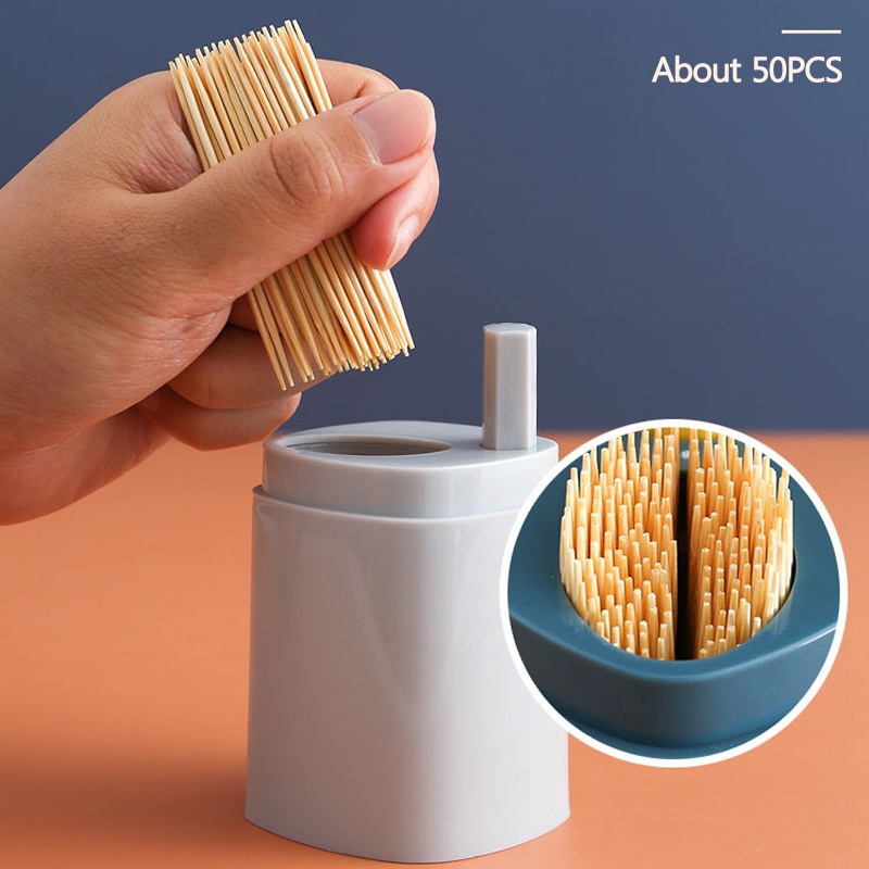 Hộp đựng tăm xỉa răng mini chống bụi có thể tháo rời trang trí nhà cửa/văn phòng