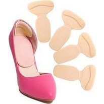 Bộ 2 miếng lót gót giày cao su 13.8x8.5cm hình chữ T bảo vệ gót chân khi mang giày